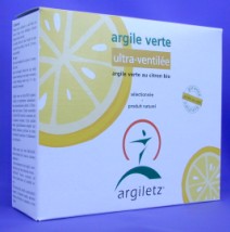 French Green Clay with organic lemon detox drink - image - click to purchase